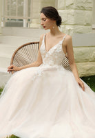 Farah AB HW2015 floral a-line wedding dress — view 4