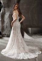 Farah AB HW3015 off-the-shoulder lace wedding dress — view 2