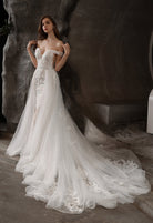 Farah AB HW3015 off-the-shoulder lace wedding dress — view 8