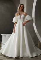 Farah AB HW3024 strapless full-skirt wedding dress — view 3