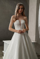 Farah AB HW3024 strapless full-skirt wedding dress — view 6