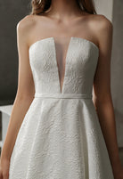 Farah AB HW3024 strapless full-skirt wedding dress — view 7