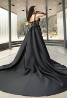 Farah AB HW3578 black lace wedding dress — view 3