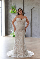 Farah AB HW3671 lace mermaid wedding dress — view 1