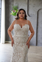 Farah AB HW3671 lace mermaid wedding dress — view 2