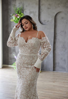 Farah AB HW3671 lace mermaid wedding dress — view 4