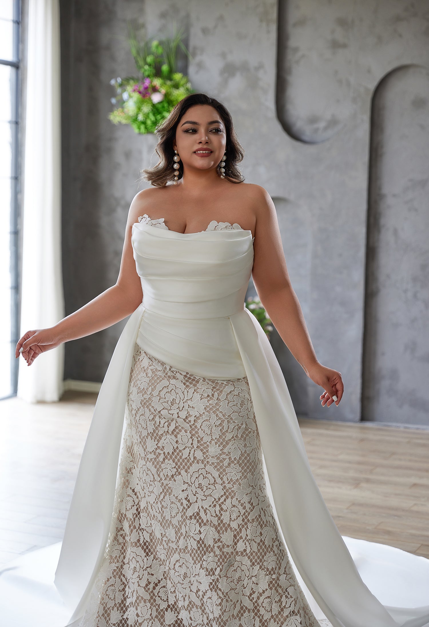 Farah AB HW3671 lace mermaid wedding dress — view 5
