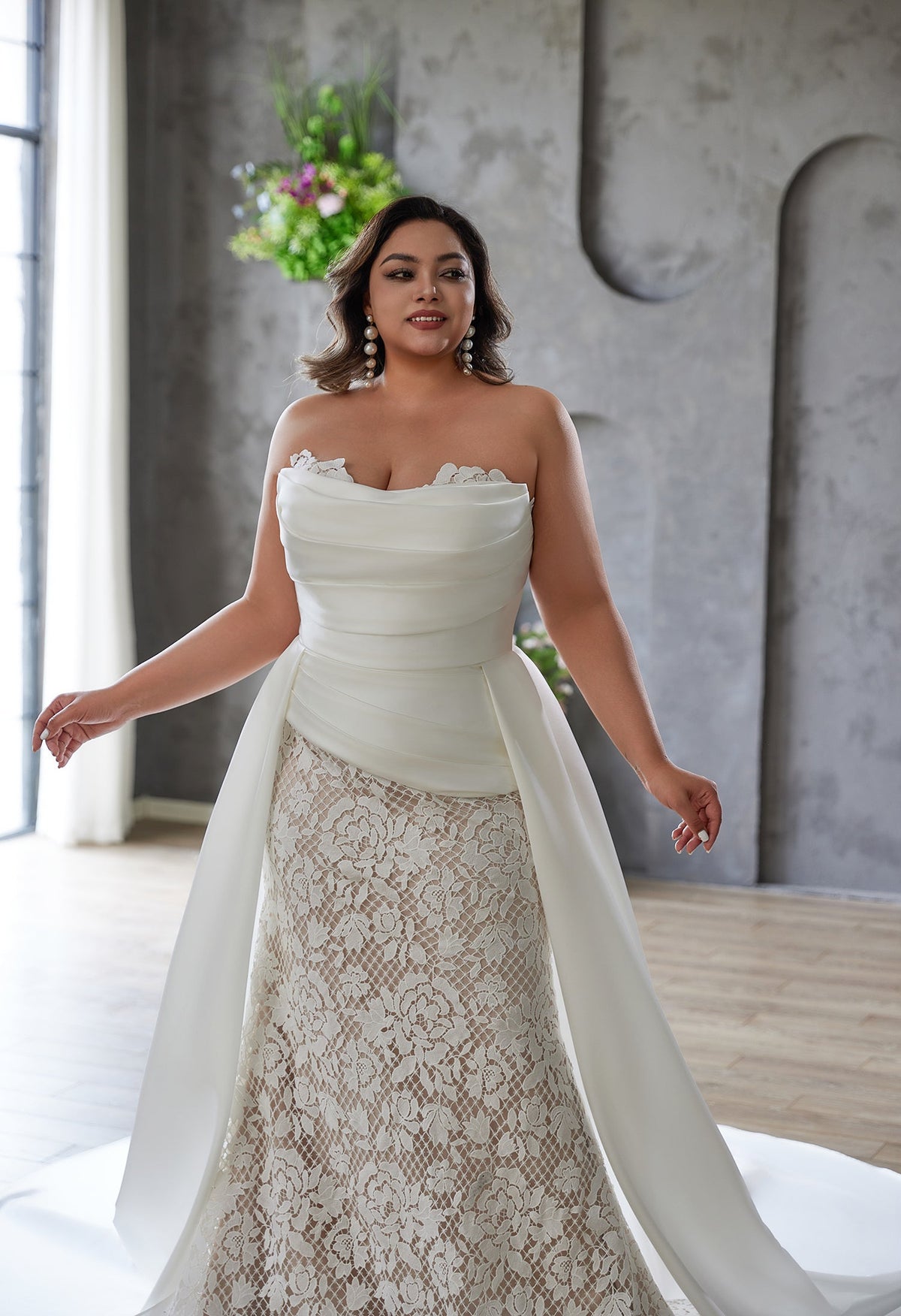 Farah AB HW3671 lace mermaid wedding dress — view 5