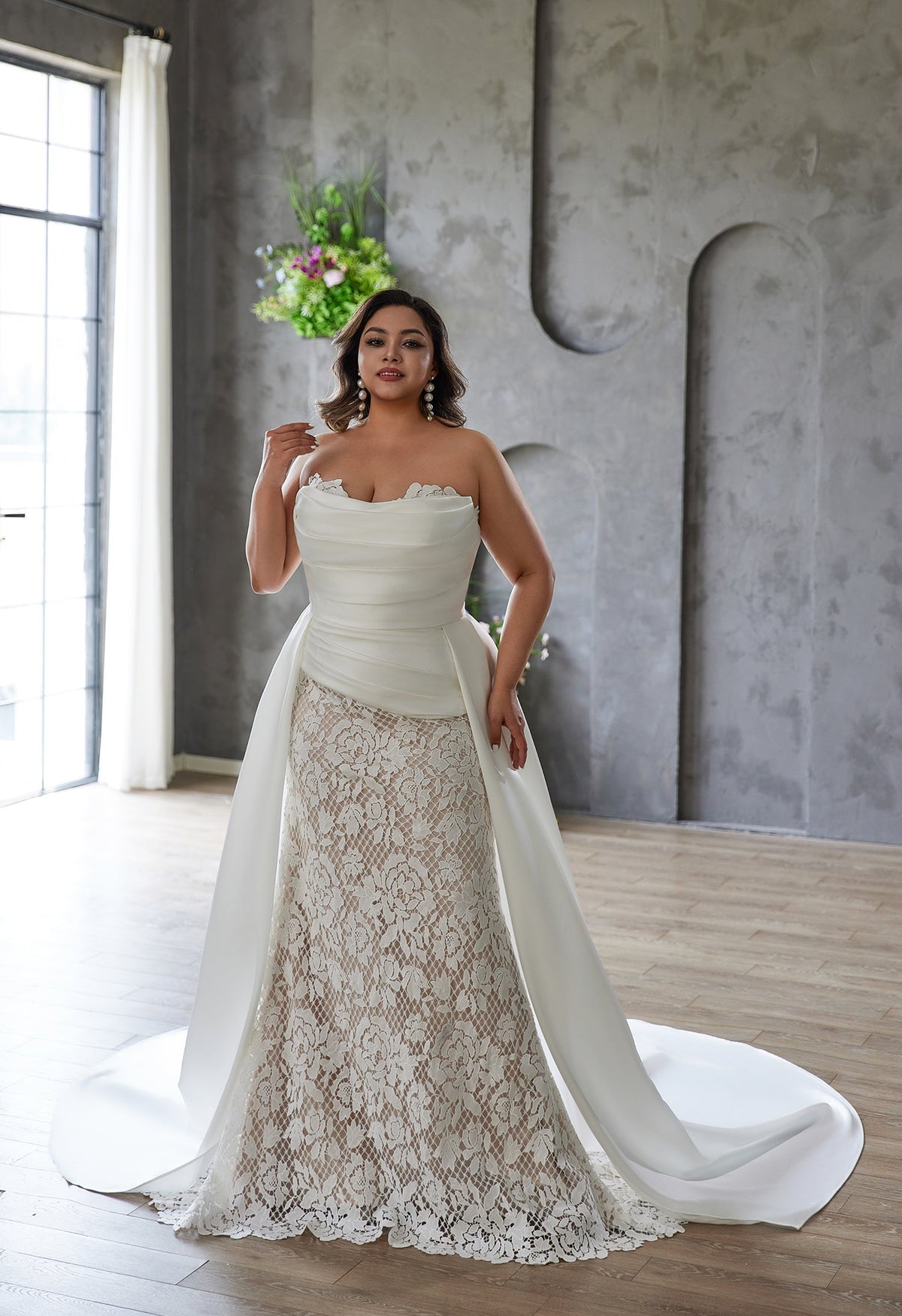 Farah AB HW3671 lace mermaid wedding dress — view 6