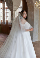 Farah AB HW3679 off-the-shoulder a-line wedding dress — view 7