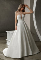 Farrah Couture HW3024 Strapless Full-Skirt Wedding Dress - Silhouette Dresses