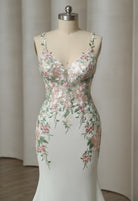 Farrah Couture HW3440 floral mermaid wedding dress - view 2