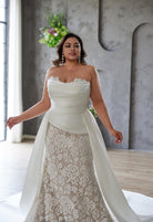 Farrah Couture HW3671 Lace Mermaid Wedding Dress - Silhouette Dresses