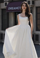 Farrah Couture HW3814 square-neck a-line wedding dress - view 3