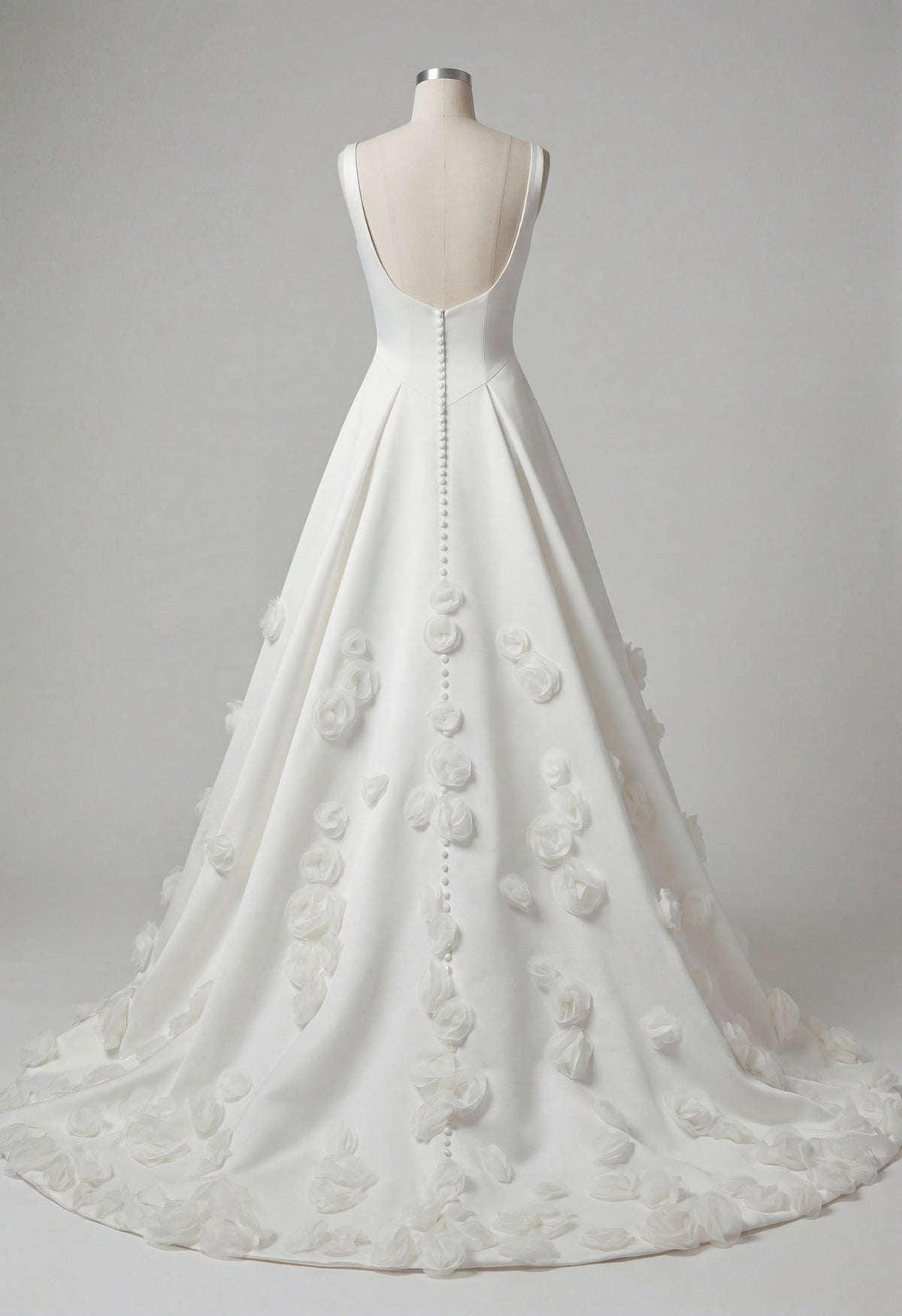 Farrah Couture HW3913 floral a-line wedding dress - view 5