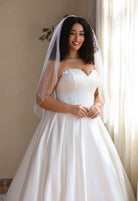 Farrah Couture HW4069 sweetheart lace-accent a-line wedding dress - view 6