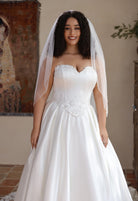 Farrah Couture HW4069 sweetheart lace-accent a-line wedding dress - view 7
