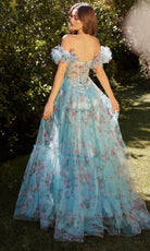 Floral Sweetheart Evening Gown