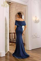 Terani Couture 251M4260 - Short Sleeve Seam-Sculpted Evening Gown - view 4