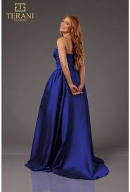 Terani Couture 251P4066 - Sweetheart Gathered Waist Ballgown - view 5