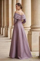Terani Couture 261M6434 - Pleated Off Shoulder Mikado Gown - view 5