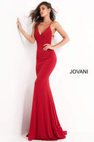 Jovani - 00512 Fitted Strappy Back Prom Dress with Train - view 6