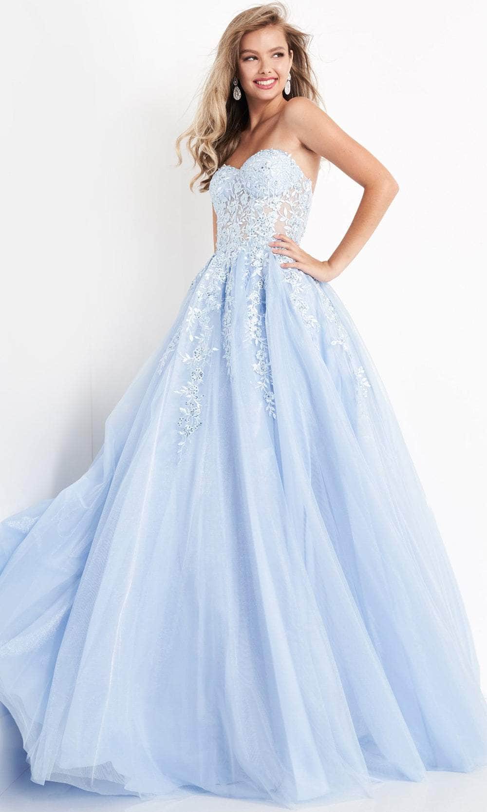Jovani 00915 - Embroidered Sweetheart Prom Dress - view 6