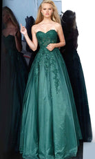 Jovani 00915 - Embroidered Sweetheart Prom Dress - detail view