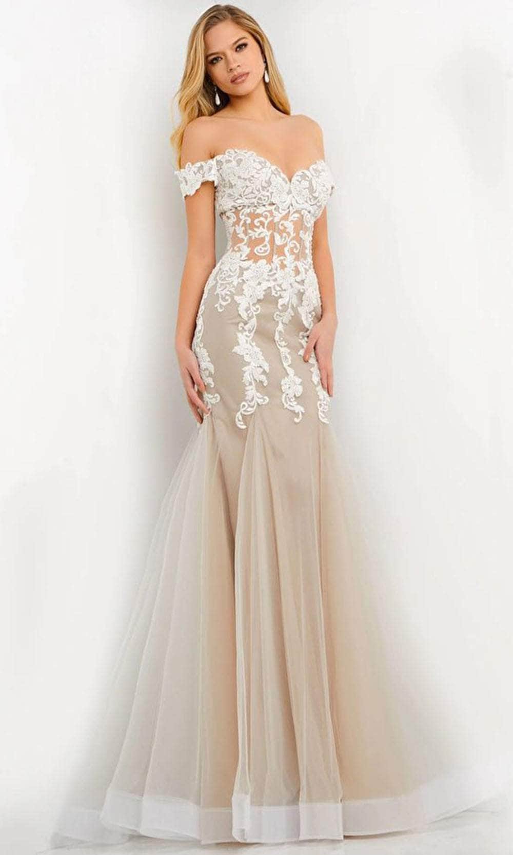 Jovani 02861 - Sweetheart Embroidered Evening Gown - view 4