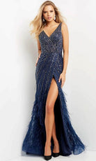 Jovani 04700 - Sleeveless Deep V-neck Evening Gown - view 4