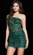 Jovani 05645 - Asymmetric Fitted Cocktail Dress - designer formal gown at Silhouette Dresses