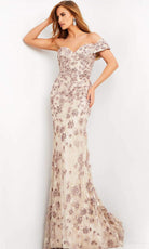 Jovani - 06169 Floral Ornate Sweetheart Mermaid Dress - designer evening gown at Silhouette Dresses