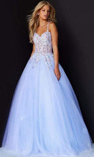 Jovani - 06207 Tulle Voluminous Crisscross Gown - designer prom dress at Silhouette Dresses