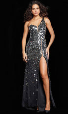 Jovani 06561 - Cut-Glass Sheath Prom Gown - designer pageant gown at Silhouette Dresses