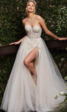 Jovani - 06610 Sweetheart Corset Bridal Gown - detail view