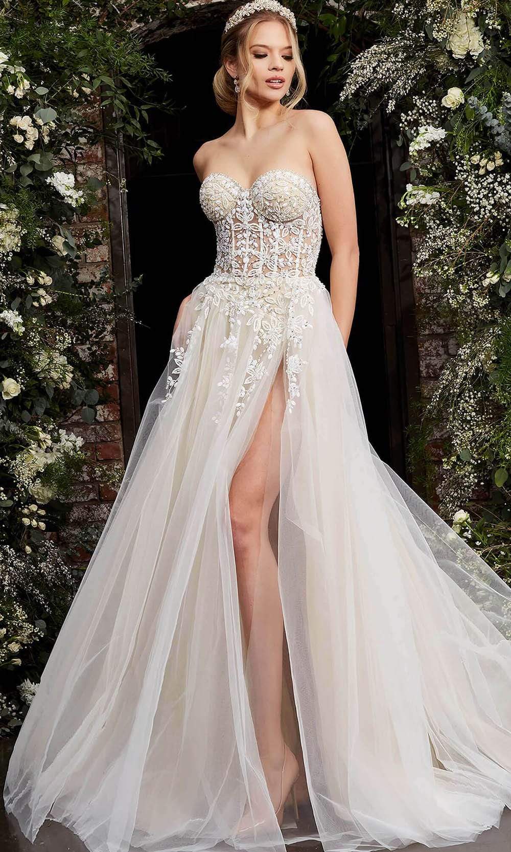 Jovani - 06610 Sweetheart Corset Bridal Gown - view 4