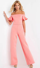 Jovani 06713 - Off Shoulder Evening Jumpsuit - designer formal jumpsuit at Silhouette Dresses
