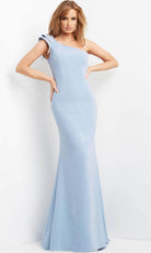 Jovani 06935 - Ruffle One Shoulder Evening Dress - view 8