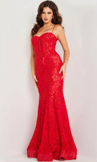 Jovani 07499 - Bustier Lace Mermaid Prom Dress - designer prom dress at Silhouette Dresses