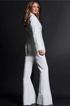 Jovani 07551 - Laced Jacket Two Piece Jumpsuit - back view