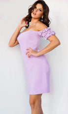 Jovani 07824 - Bow Accent Off Shoulder Cocktail Dress - designer homecoming dress at Silhouette Dresses