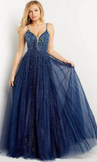 Jovani - 08408 Glitter Embellished Prom Dress - view 4