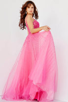 Jovani - 08408 Glitter Embellished Prom Dress - detail view