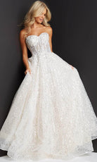 Jovani 08417 - Strapless Corset Prom Dress - designer prom dress at Silhouette Dresses