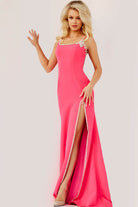 Jovani 09116 - Bejeweled Backless Prom Dress - detail view