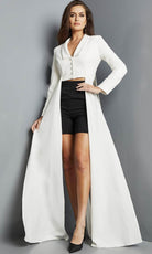 Jovani 09127 - Two Piece Long Sleeve Romper - detail view