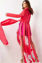 Jovani 09127 - Two Piece Long Sleeve Romper - view 5