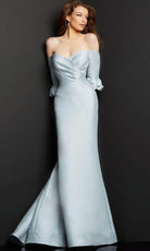 Jovani 09420 - Off Shoulder Mermaid Evening Dress - back view