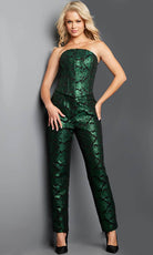 Jovani 09627 - Two-Piece Set Corseted Pant Suit - designer formal jumpsuit at Silhouette Dresses