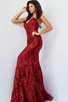 Jovani 09695 - Sequined Sheath Prom Dress - designer prom dress at Silhouette Dresses